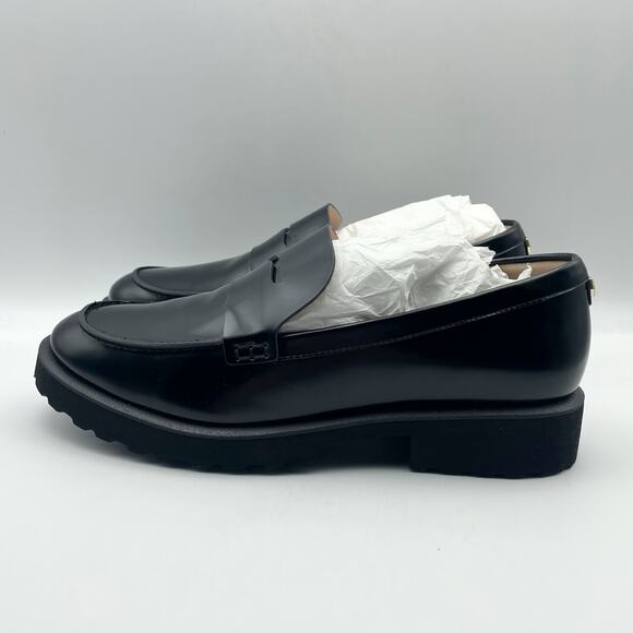 Cole Haan Womens Geneva Leather Loafer US 8.5 B EU 39 Black Lugged NIB - Picture 9 of 13